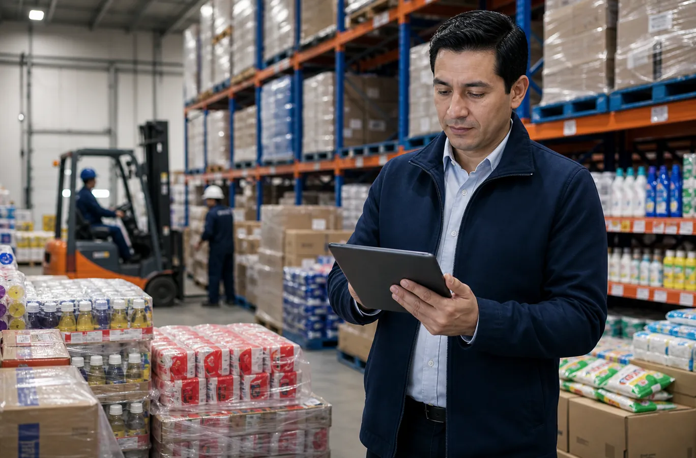 Operación organizada de distribución de productos de consumo masivo